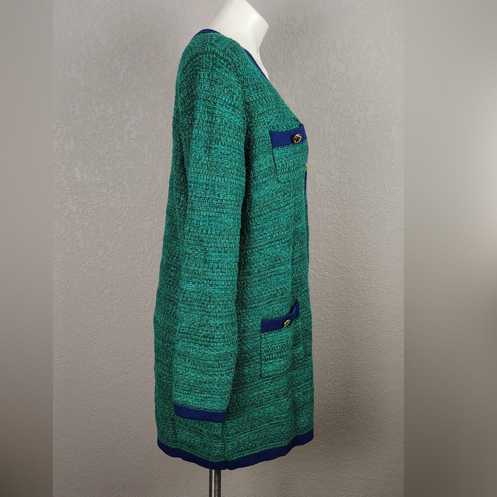 Lilly Pulitzer Tannery Sweater (Sweater Only) Cardigan Green Blue Size XL NEW - Picture 3 of 16
